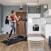 costway elektrische loopband opvouwbare hometrainer oprolbare fitnessapparatuur LCD-scherm