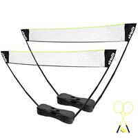 Virtufit 2-in-1 Portable Badminton- en Tennis Set - Inclusief koffer en rackets