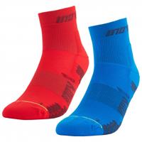 Inov-8 Trailfly Sock Mid - Hardloopsokken, blauw/rood