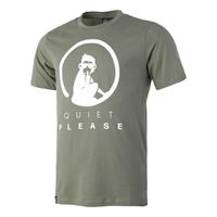 quietplease Baseline Logo T-Shirt Herren - Khaki