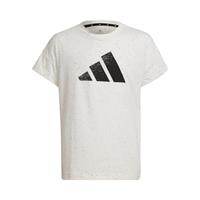 adidas 3 Bar T-Shirt Mädchen - Weiß, Grau