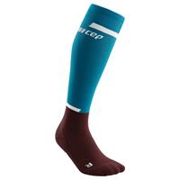 CEP The Run Socks Tall - Hardloopsokken, blauw/turkoois/zwart