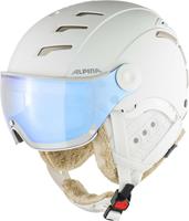 Alpina Jump 2.0 Varioflex Hybridmirror Skihelm GrÃ¶ÃŸe: 52-54 cm, 11 white/prosecco matt)