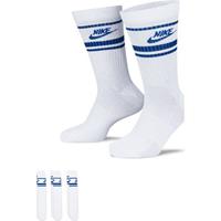 Nike Sportswear Everyday Essential Crew Socks 3PPK weiss/blau GrÃ¶ÃŸe 38-42