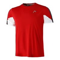 head Club 22 Tech T-Shirt Herren - Rot, Weiß