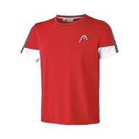 head Club 22 Tech T-Shirt Jungen - Rot, Weiß