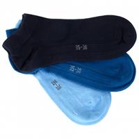 Rohner Basic Sneaker (3-Pack) - Multifunctionele sokken, zwart/blauw