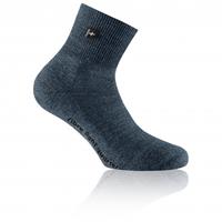 Rohner Fibre Light Quarter - Multifunctionele sokken, zwart/blauw/grijs