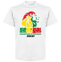 Retake Senegal Afrika Cup Winnaars 2021 T-Shirt - Wit - Kinderen - 10 Years