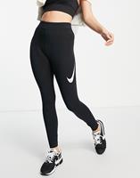 Nike Frauen Legging Swoosh in schwarz