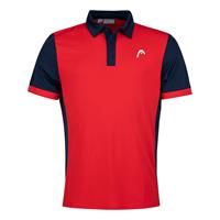 head Davies Polo Herren - Rot, Dunkelblau