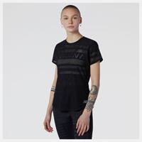 newbalance New Balance Q Speed Jacquard Shortsleeve Bekleidung Damen schwarz