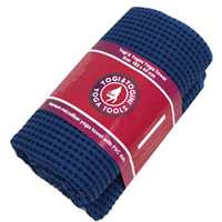 Yogi & Yogini Yoga handdoek PVC antislip blauw - 183x65 - PVC - 500 - Blauw
