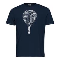 head Padel Typo T-Shirt Herren - Blau, WeiÃŸ