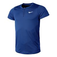 nike Court Advantage Dri-Fit Half-Zip T-Shirt Herren - Blau