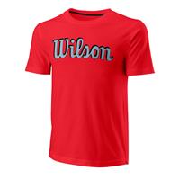 wilson Script Eco Slimfit T-Shirt Herren - Rot