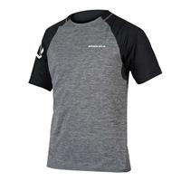 Endura SingleTrack Herren Kurzarmtrikot grau meliert,zinn-grau 