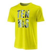 wilson Stacked Tech T-Shirt Herren - Gelb, Mehrfarbig