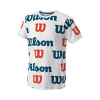 Wilson All Over Logo Tech T-shirt Jongens