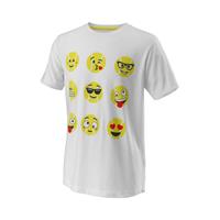 wilson Emotion Fun Tech T-Shirt Jungen - WeiÃŸ, Gelb
