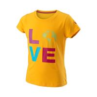 wilson Love Earth Tech T-Shirt MÃdchen - Gelb, Mehrfarbig