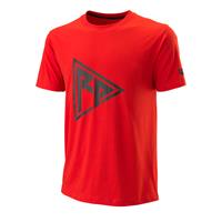 wilson Rush Pro Tech T-Shirt Herren - Rot, Schwarz