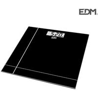 Digitale Personenweegschaal EDM Kristal Zwart 180 kg (26 x 26 x 2 cm)