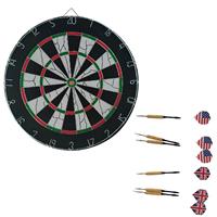 SportX Flocked 6 darts dartbordset
