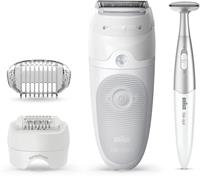 Braun Epilierer Silk-Ã©pil 5 5-805, 3 St. AufsÃtze, Micro-Grip-Pinzetten-Technologie, Wet & Dry-Epilation, schwenkbarer Kopf