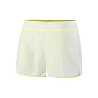 Lacoste Leichte Damen Lacoste Sport Nylon-Shorts - WeiÃŸ / Neongelb 