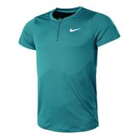 nike Court Advantage Dri-Fit Half-Zip T-Shirt Herren - Petrol