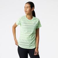 New Balance Women's Q Speed Jacquard Short Sleeve - Lauftops (kurzarm)