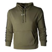 nike Sportswear Repeat Fleece Hoody Herren - Oliv, WeiÃŸ