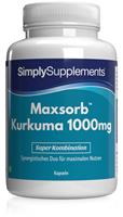 Simply Supplements Maxsorb Kurkuma 1000mg - 180 Kapseln