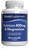 Simply Supplements Kalzium & Magnesium Kautabletten - 120 Tabletten
