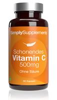 Simply Supplements Schonendes Vitamin C 500mg - 60 Kapseln