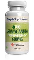 Simply Supplements KSM-66Â BIO Ashwagandha 600mg - 60 Kapseln