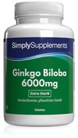 Simply Supplements Ginkgo Biloba 6000mg - 120 Tabletten