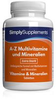 Simply Supplements Multivitamine & Mineralstoffe A bis Z - 120 Tabletten