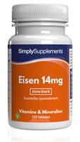 Simply Supplements Eisen 14mg - 120 Tabletten