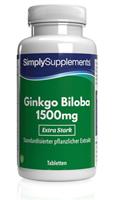 Simply Supplements Ginkgo Biloba 1500mg - 360 Tabletten