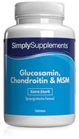 Simply Supplements Glucosamin 500mg, Marine Chondroitin 100mg & MSM 100mg - 120 Tabletten