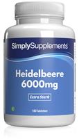 Simply Supplements Heidelbeer Plus 6000mg - 180 Tabletten