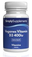 Simply Supplements Veganes Vitamin D3 400iu - 120 Tabletten