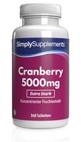 Simply Supplements Cranberry 5000mg - 120 Tabletten