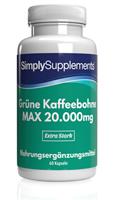 Simply Supplements GrÃ¼ne Kaffeebohne MAX 20.000mg - 60 Kapseln