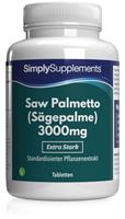 Simply Supplements Saw Palmetto (SÃgepalme) 3000mg - 180 Tabletten