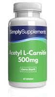 Simply Supplements Acetyl L-Carnitin 500mg - 60 Tabletten