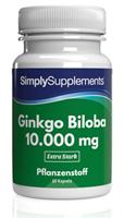 Simply Supplements Ginkgo Biloba 10.000mg - 60 Kapseln