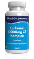 Simply Supplements Kurkumin (Tumeric) C3 Komplex 12.000mg - 90 Kapseln
